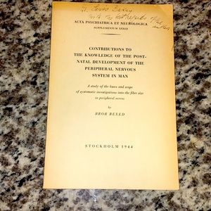 Antique Neuroanatomy/Pediatric Neurology text from Sweden 🇸🇪